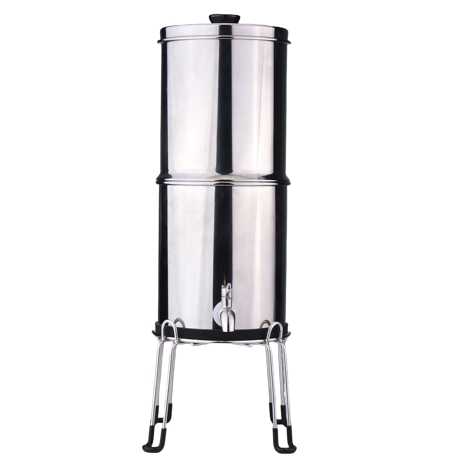 de Filtro de Agua de 1 Galón Construido en Acero Inoxidable para el Hogar y Preparación para Emergencias (K8779A Con soporte)