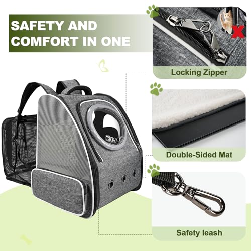 Katzenrucksack Okiki PENCCOR Erweiterbar für Haustiere bis 8 kg