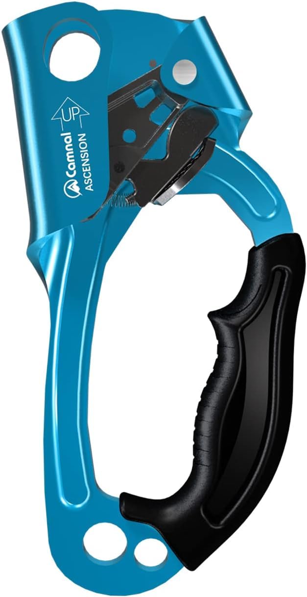 Kletteraufsteiger, UIAA- und CE-zertifizierter Aufsteiger mit Griff, für Seile von 8 bis 13 mm Durchmesser, für Arbeiten an Felsen, Bäumen und in der Höhe