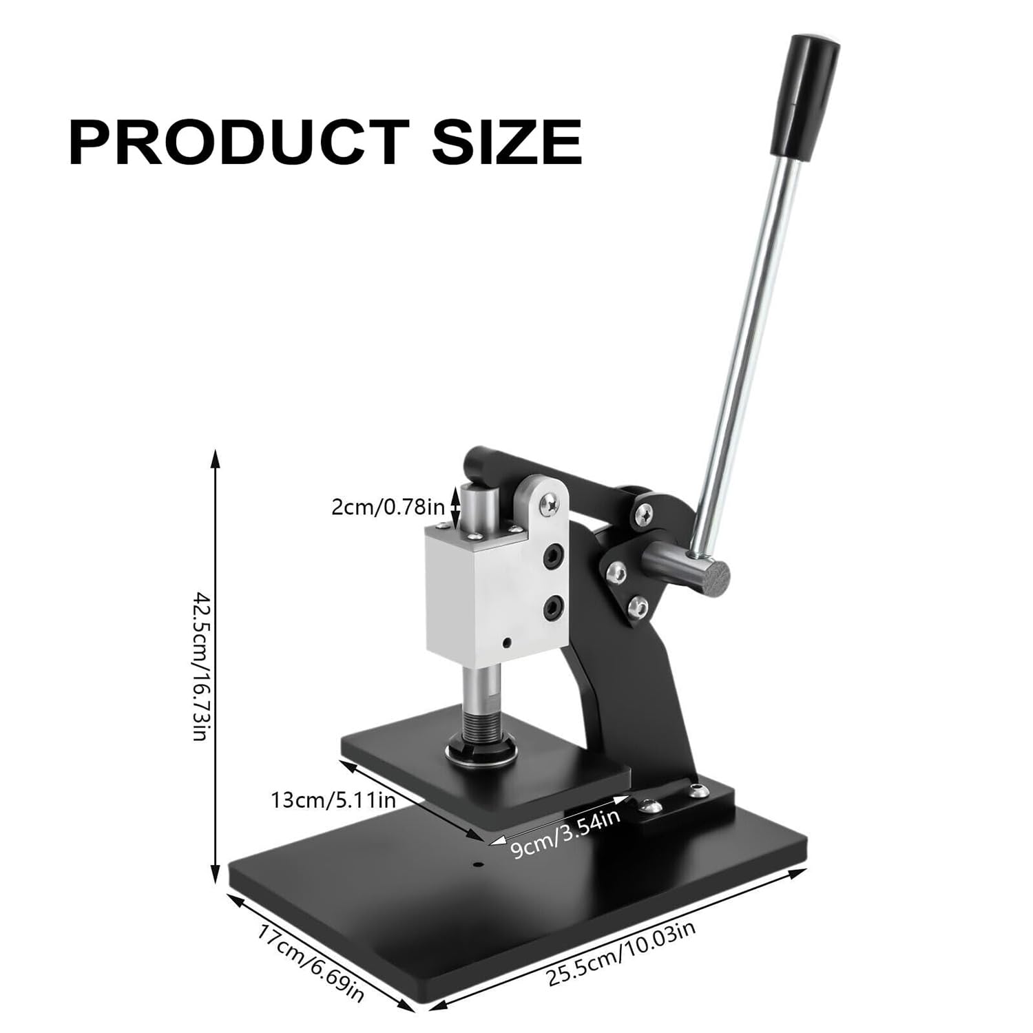 Manuelle Lederform-Stanzmaschine, Handdruck-Probenahme-Stanzmaschine, Deep Throat Design, Lederprägemaschine mit PVC-Pad-Schneidemaschine, für Leder