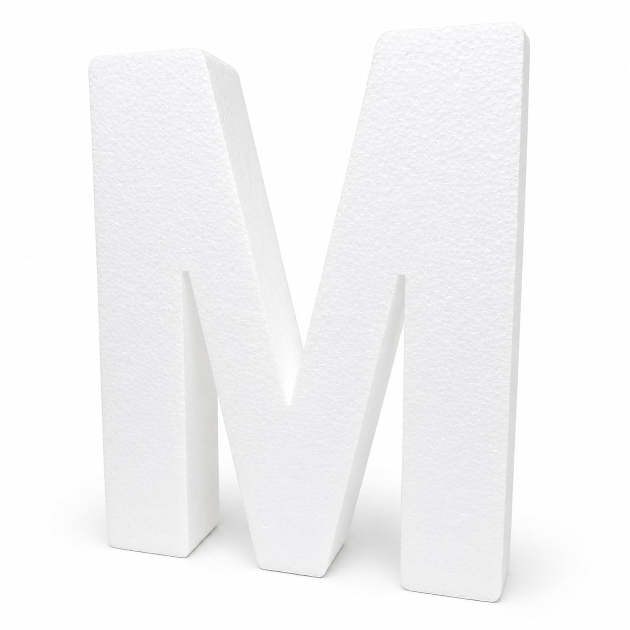 Lettre M en mousse polystyrène pour gâteaux décoratifs et arts