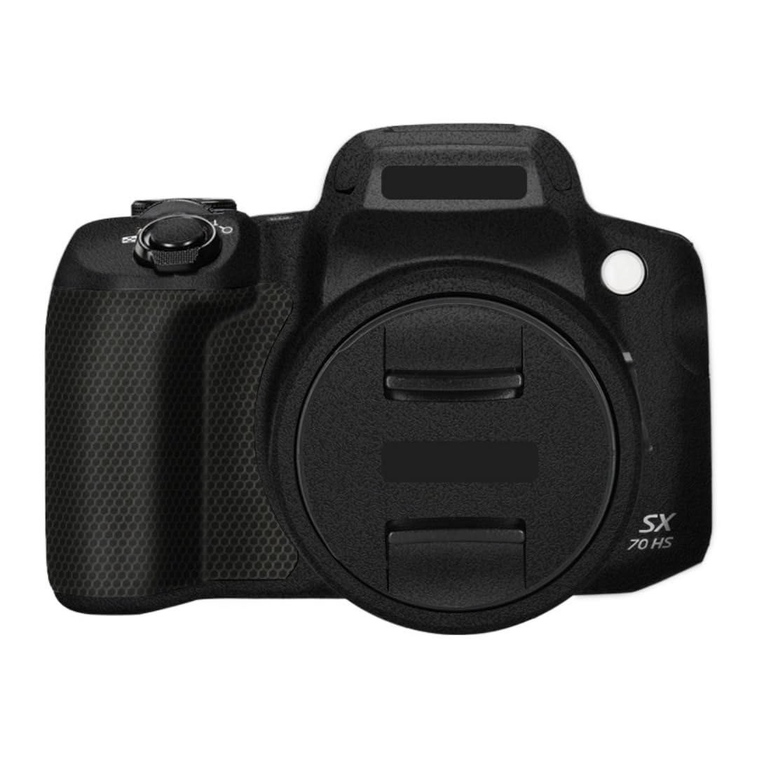 SX70HS odporna na zarysowania osłona aparatu naklejka skórka do Canon PowerShot SX 70 HS folia ochronna na aparat naklejki skórne (matowa czerń)