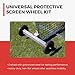 Trigon Sports Universal Protective Screen Wheel Kit, Fits All Protective Screens 1-1/2