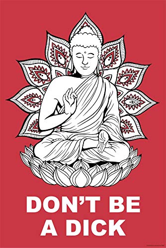 Close Up Buddha - Póster de Buda (61 x 91,5 cm, incluye 2 láminas transparentes con colgador)