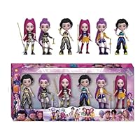 FSWGJFJJ 6 Pcs 𝑲-𝒑𝒐𝒑 Korean Idol Demon Movie 𝑫𝒆𝒎𝒐𝒏 𝑯𝒖𝒏𝒕𝒆𝒓𝒔 Action Figures Collection Perfect for Home Decor Ultra-Cute Character Figurines Doll Set for Fans