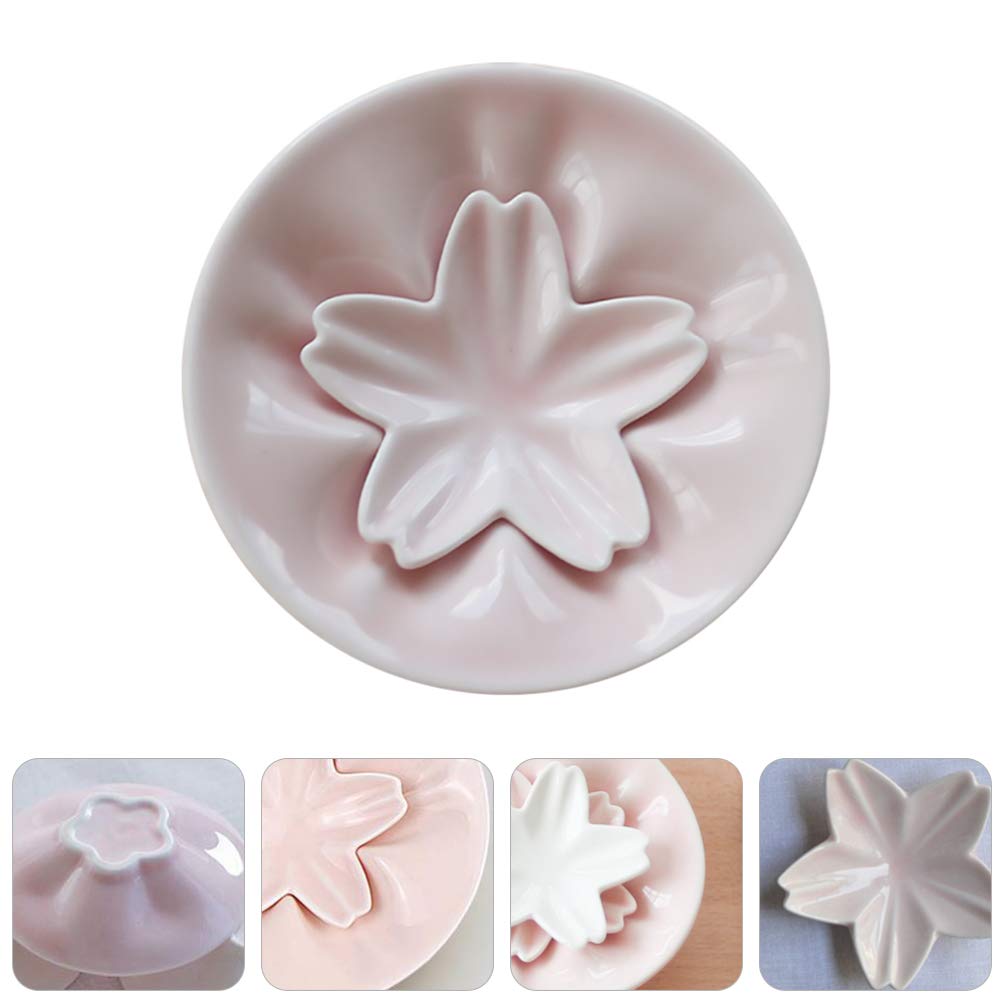 Hemoton Appetizer Plates Cherry Blossom Seasoning Plate Ceramics Seasoning Bowl Cherry Blossoms Baby Food Sauce Dish