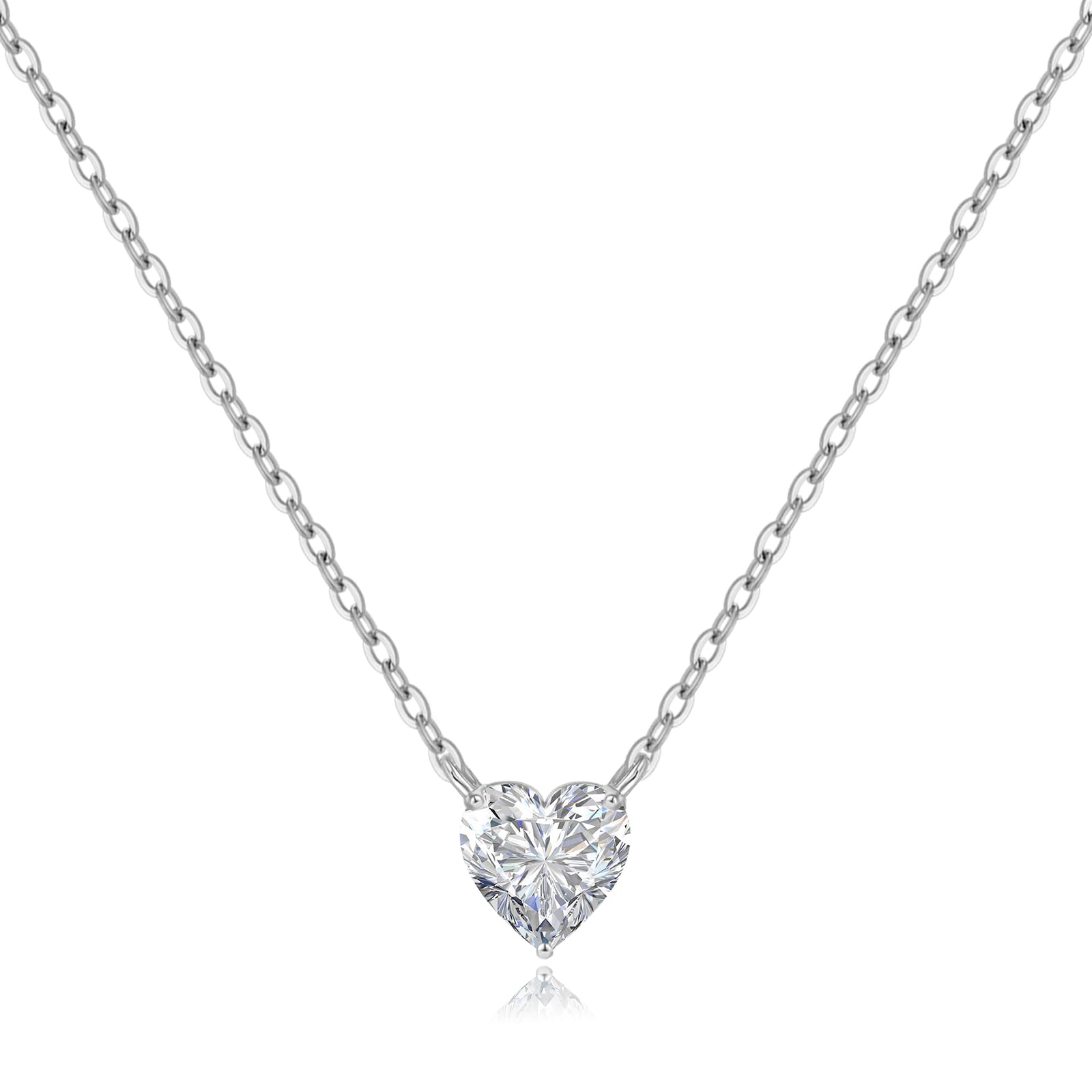 Cosie Lily Collar Mujer Collar de Plata de Ley 925 en Chapado en Oro Rosa/14K Chapado en Oro de/Chapado en Blanco,Joyas Regalos para Esposa, Mamá, Novia, Cumpleaños Navidad Aniversario día de San Valentín Regalo