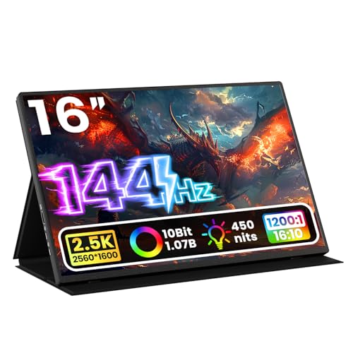 Upperizon Portable Monitor 16 inch 2K QHD 2560X1600 450...