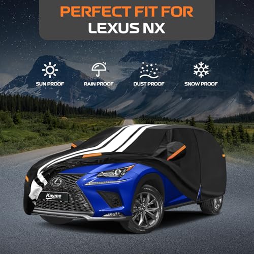 Image of Kayme Car Cover for Lexus NX NX250 NX350 NX350h NX450h+ NX200t NX300