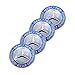 EVPRO 65mm 2.56” 4Pcs Wheel Center Hub Caps Sticker 3D Emblem Badge for Tire Decorative Fit for Mercedes Benz Accessories(Blue)