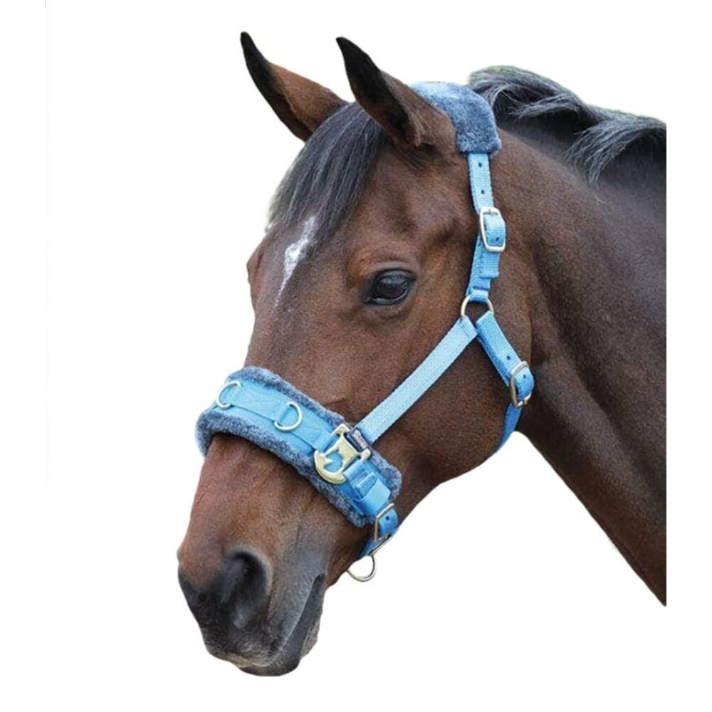 Shires - Lunge Cavesson in pile, colore: Rosa