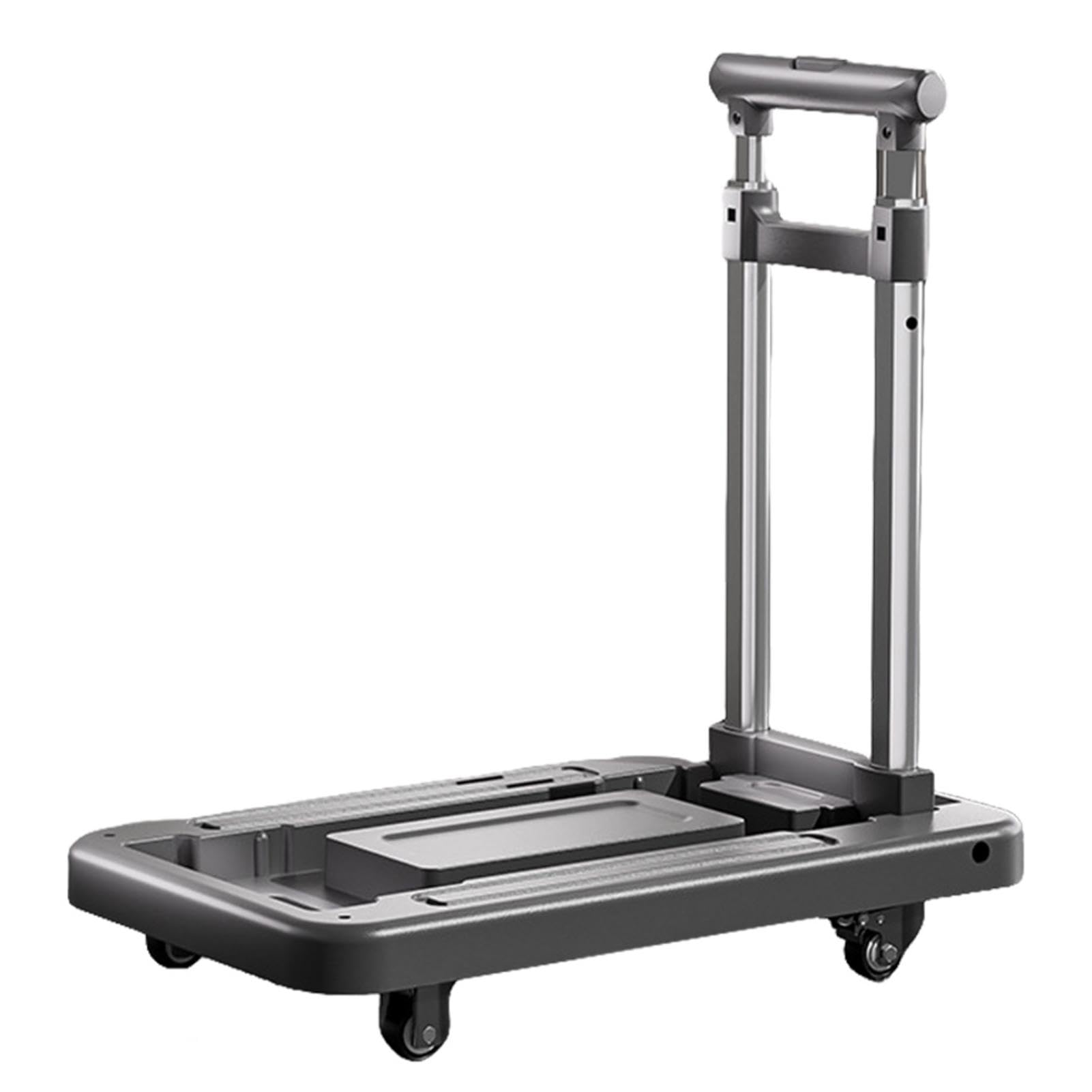 Carrello portabagagli pieghevole, carrello Carrello a mano compatto | Carrello portabagagli per carichi pesanti, carrello a 4 ruote per lo spostamento dei bagagli in aeroporto