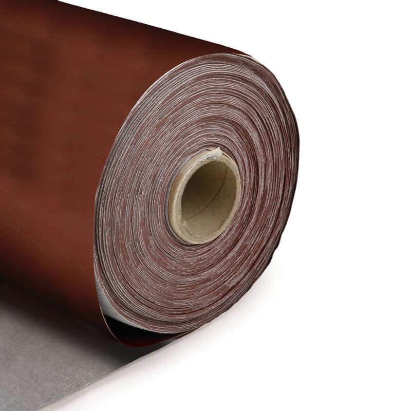 DFL Amigo Upholstery Fabric- PVC Leatherette - Non-Stretch, 54 Inch Wide, Fire Retardant for Furniture & Craft (Tan, 15 Metre) — image 1