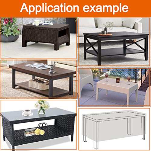 Oslimea Outdoor Coffee Table Cover, Rectangular Patio Coffee Table Cover, Waterproof Outdoor Small Side Table Covers Lawn Garden Furniture Covers 38X24X13 Inch, Black #TOP5