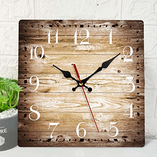 ArtSocket Cracked Fence Square Clock