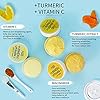 ANAI RUI Turmeric Vitamin C Facial Mask 3-in-1 Travel Mini Kit - Clay Mask, Peel Off Mask, Wash-Off Cream Mask, for Acne & Dark Spots, Oily Skin, Facial Spa Treatment 1.75 oz × 3 ea