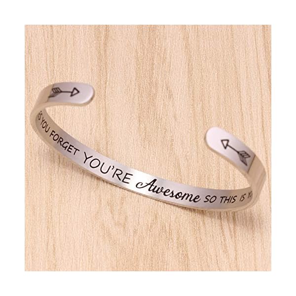 Btysun-Bracelets-for-Women-Inspirational-Gifts-for-Women-Girls-Motivational-Birthday-Cuff-Bangle-Friendship-Personalized-Mantra-Jewelry-Come-Gift-Box Btysun Inspirational Gifts for Women Cuff Bracelets for Teen Girls Her Girlfriend Mom Best Friend Bracelet Mantra I Love You Birthday Mothers Day Jewelry