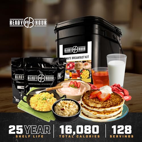 Ready Hour Breakfast Bucket (128 Servings), Emergency Food Supply, Emergency Food Kit, 25-Year Shelf Life Food, Survival Food Buckets, Long-Lasting Food Supply, Flood-Safe Container - Image 4