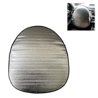 Lenkrad Sonnenschutz Abdeckung, Auto Lenkradhülle Hitzeschutz, 44 x 50 cm Lenkradschutz Abdeckung, Sonnenblende für Lenkrad für die Meisten Autos, SUV, LKW