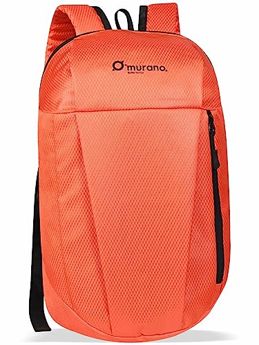 Murano Louis 10ltr Casual daybackpack/Office & Travel Bag/School Bag/College Bag/Men/Women/Girl/Boy (Orange)