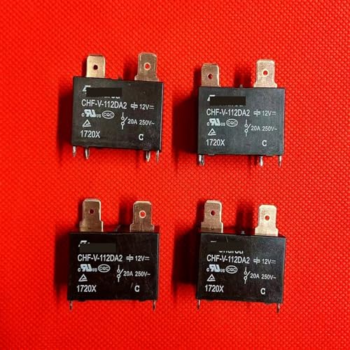 Relé CHF-S-112DA2 12VDC de 4 pines y 20A para sustitución de componentes electrónicos