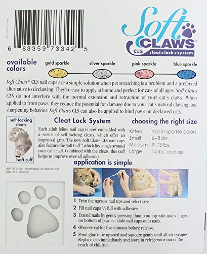 Image of Feline Soft Claw Nail Caps S Blu Sprk