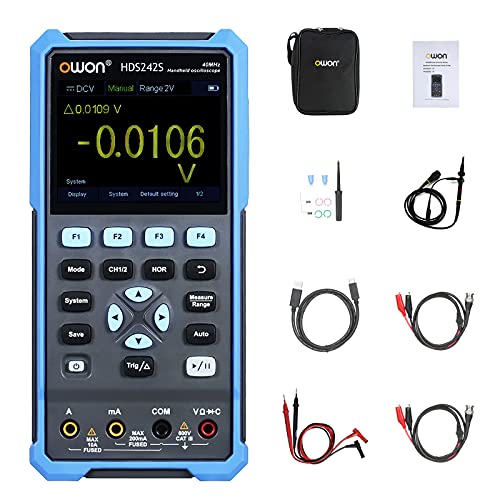 OWON HDS272S 3 in 1 Handheld Digital Oszilloskop Wellenform Generator Multimeter 2CH USB Typ C 70MHz 3.5 LCD Prüfen Meter