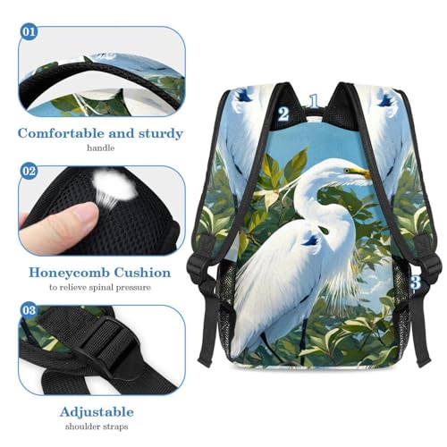 Sac à dos avec trousse à crayons ensemble de cartables 2 pièces multicolore imprimé aigrette