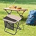 Aymzbd Folding Backpack Stool Outdoor Lazy Chair Multifunctional Lightweight Ottoman Portable Camping Chair for Hiking Traveling, Khaki and L