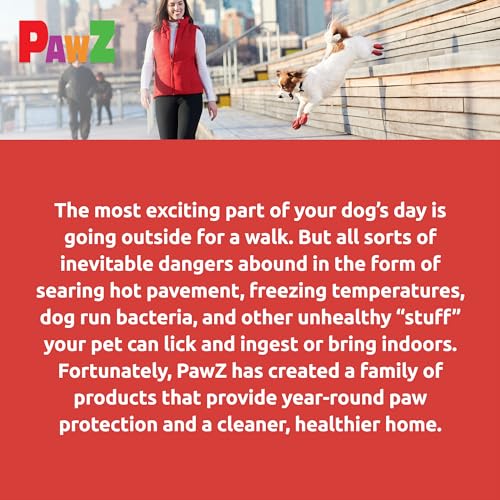 PAWZ 975113 PAWB-S Hundestiefel, schwarz, Small (1er Pack)