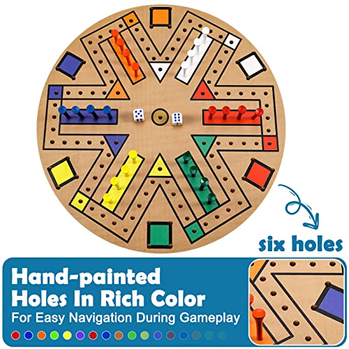 Juego de Mesa Fast Track madera para 3-6 jugadores miniatura 4