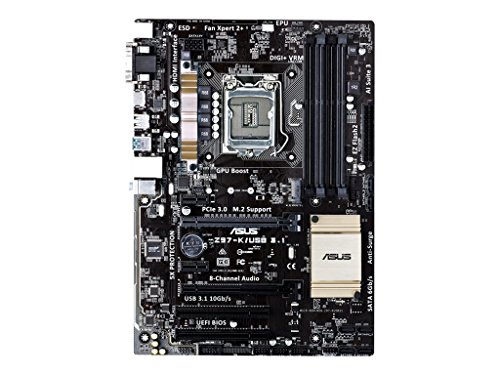 Asus Z97-K/USB3.1 Mainboard Sockel 1150 (ATX, Intel Z97, 4x DDR3 DIMM Speicher, USB 3.1) Asus Z97-K/USB3.1 Mainboard Sockel 1150 (ATX, Intel Z97, 4x DDR3 DIMM Speicher, USB 3.1)