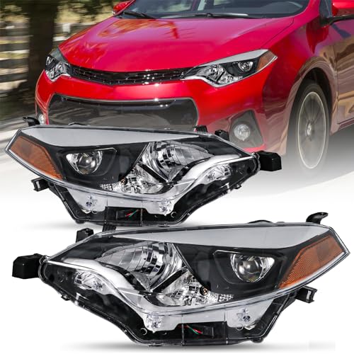 Image of TUSDAR LED Headlight Assembly Compatible with 2014 2015 2016 Toyota Corolla