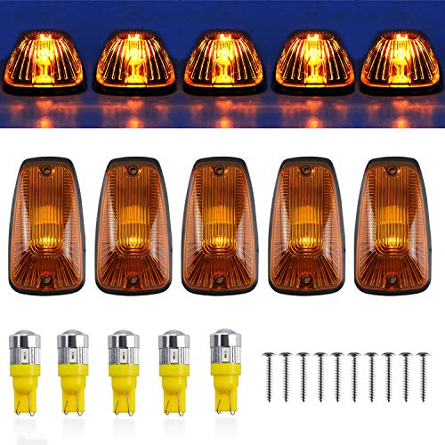Juego de 5 luces LED ámbar para techo Chevy/GMC 1988-2000 miniatura 1