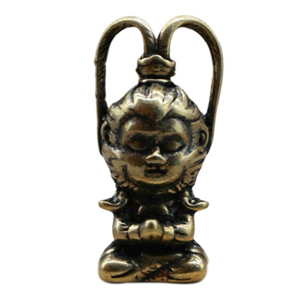 CTRLZS Copper Monkey Figurine Sun Statue Decor Fish Tank Ornaments Housewarming Home Decor Car Decoration Tea Pet