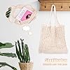 Daelesr Sac Fourre Tout Femme en Crochet, Sac à Bandoulière en Maille Esthétique, Sacs Tissés à la Main Plage d'Été, Sac de Voyage Tissé en Filet de Pêche pour Vacances Pique-niques Fêtes (Kaki) #5