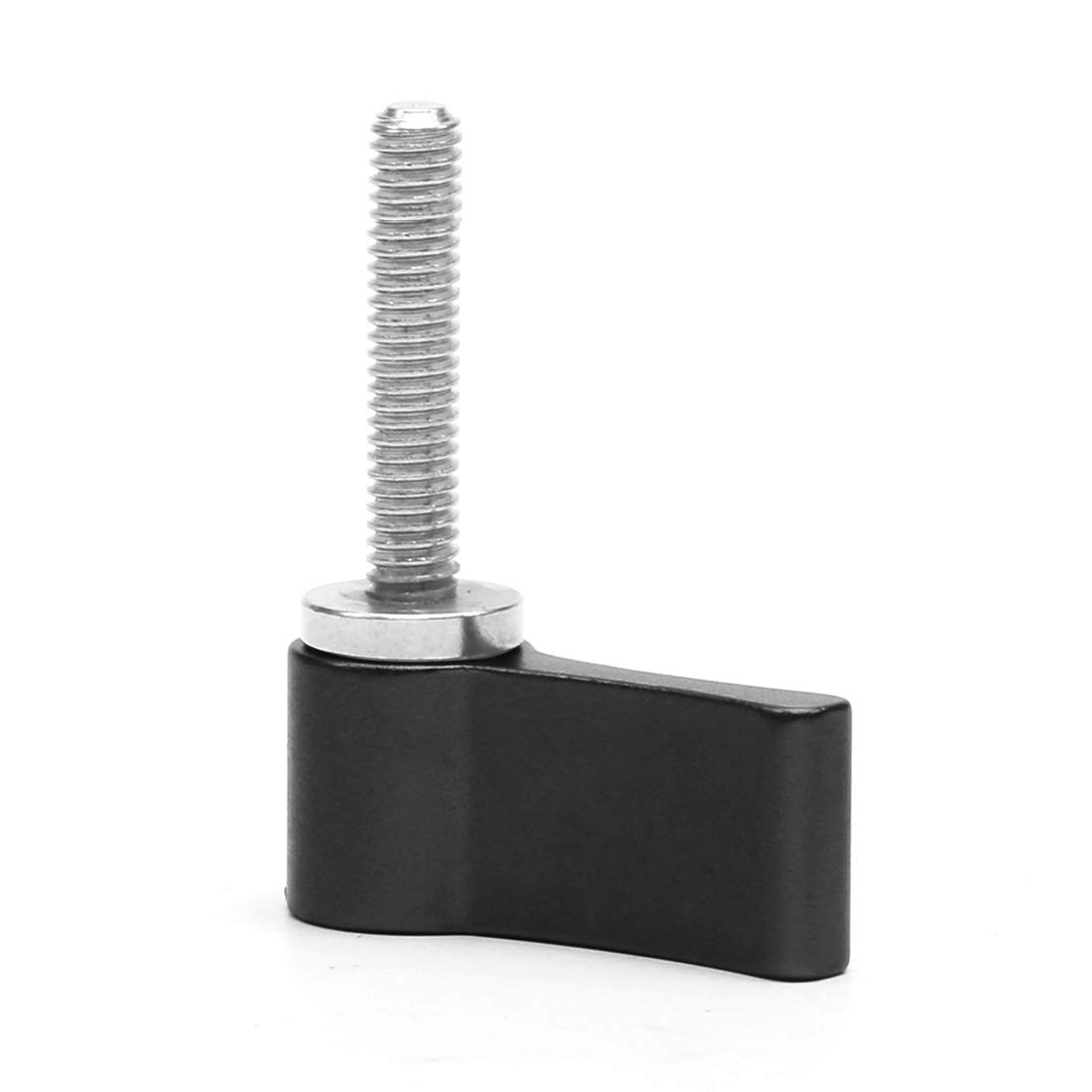Vite a mano regolabile CNC M4 M5 M6* 12mm 17mm 20mm Viti di bloccaggio strette per fotocamera DSLR 15mm Asta guida Seguire gli accessori di messa a fuoco (M4x20mm, nero)