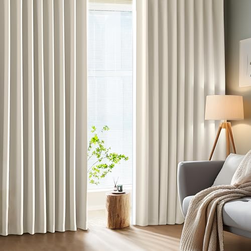 AZRA カーテン 1級遮光カーテン 2枚セット 縦ストライプ 防音 断熱 防寒...