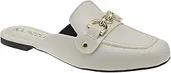 Sapatilha Mule Feminino Bico Quadrado Loafer Confortável