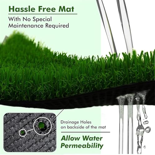 Image of 35MM High Density Soft Artifical Grass Grass Mat 2X 8 feet for Door Entrance Balcony and Bedroom Carpet