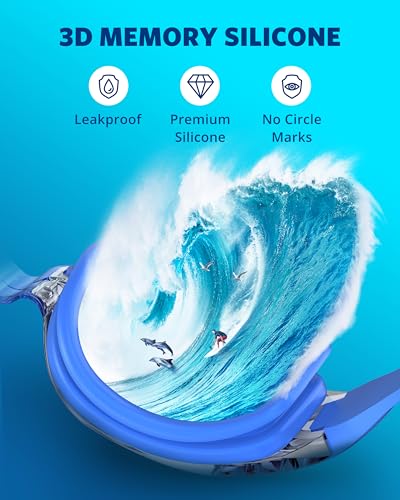 Image of Aegend Swim Goggles, Swimming Goggles No Leaking Full Protection Adult Men Women Youth