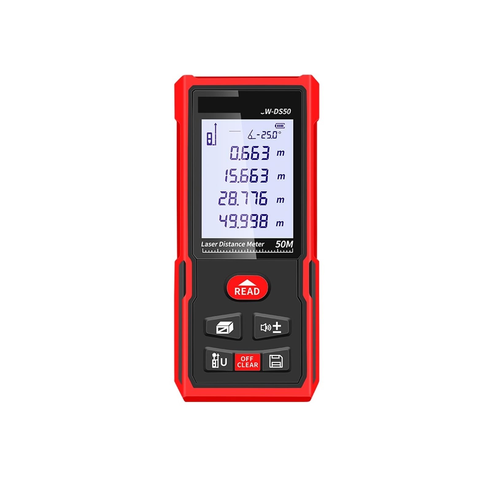 Telémetro láser 120m 100m 70m 50m Medidor de Distancia láser Ruleta electrónica Digital Rang Finder Trena Tape Lazer Measure Alta precisión(SW-DS100)