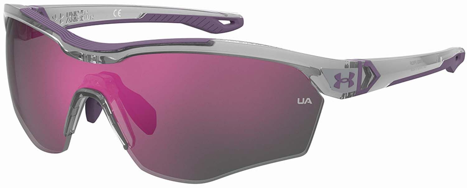 Under Armour Unisex Grey Violet/Pink Ua Yard Pro/F 99/1/125 Men Sunglasses