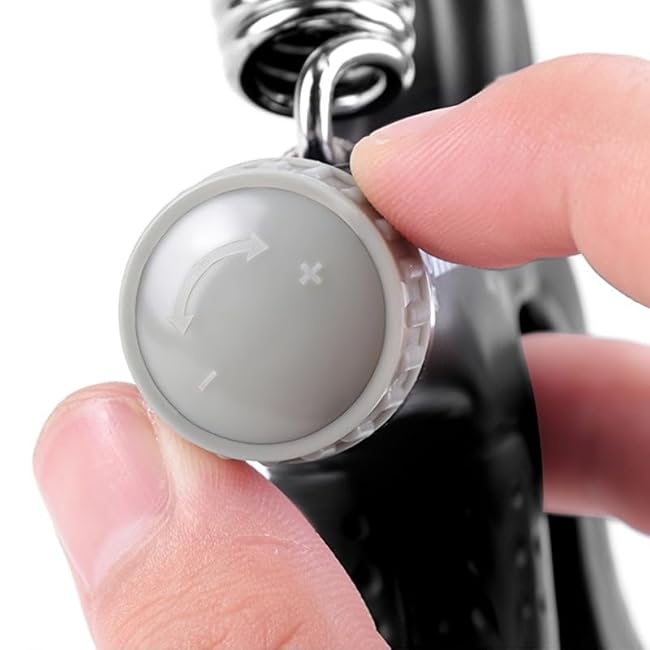 Adjustable Hand Grip Strengthener, Dual Pack with Counter, 10-132 lb Resistance Range, Black