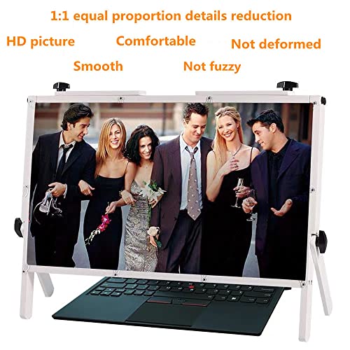 Laptop-Bildschirmlupe, Klappständer, 3D-Augenschutz, superklare physikalische Lupe, ein Geschenk für Familie und Kinder, kompatibel mit Laptops, Anti-Blaulicht, interessa – Bild 3