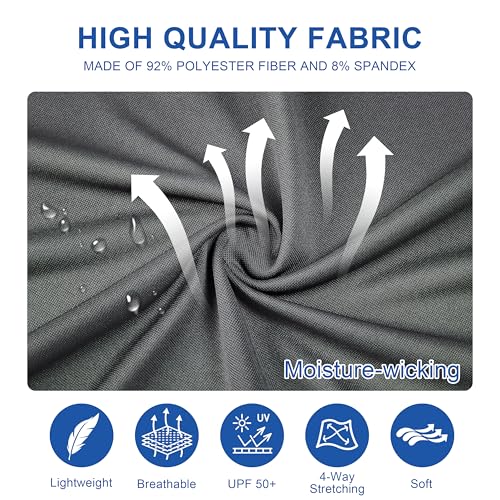 Image of Mens Golf Shirt Short Sleeve Moisture Wicking Dry Fit Performance Solid Pique Collared Golf Polo Shirts for Men