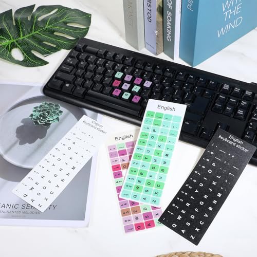 4 Pegatinas para Teclado, Letras Universales para PC Laptop miniatura 4