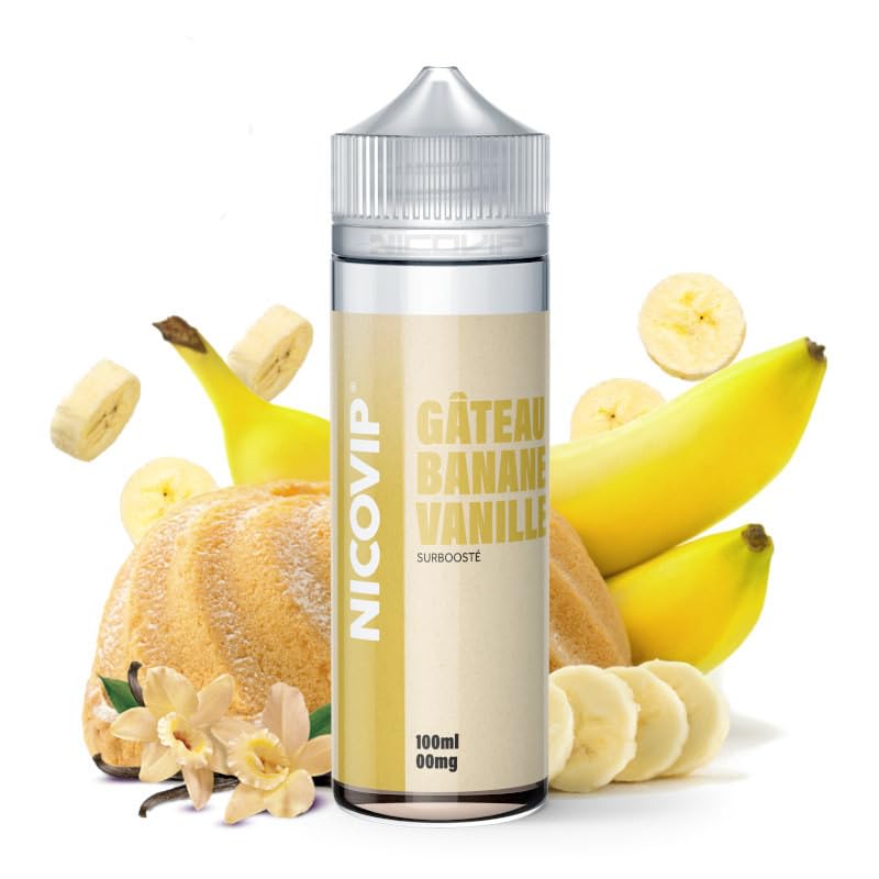 E-liquide Nicovip Gateau Banane Vanille 100ml