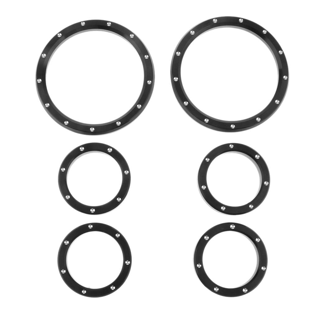 ATORSE® Motorcycle Instrument Board Gauge Bezel Trim Ring For Harley Touring 04-13-image-8