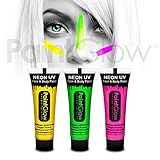 Juego de 3 colores neón, rosa, verde y amarillo